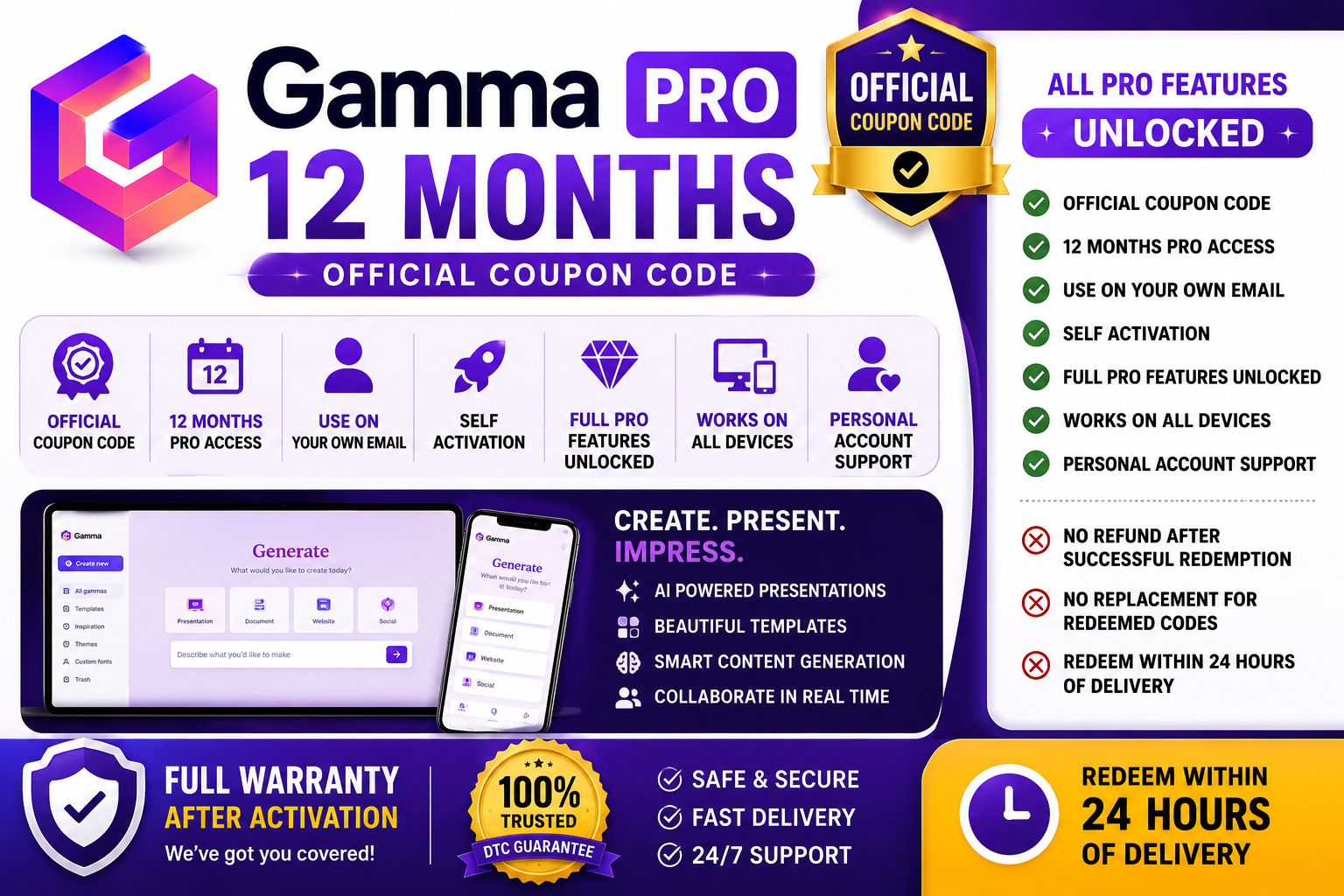 Gamma Pro 1 Year Gamma