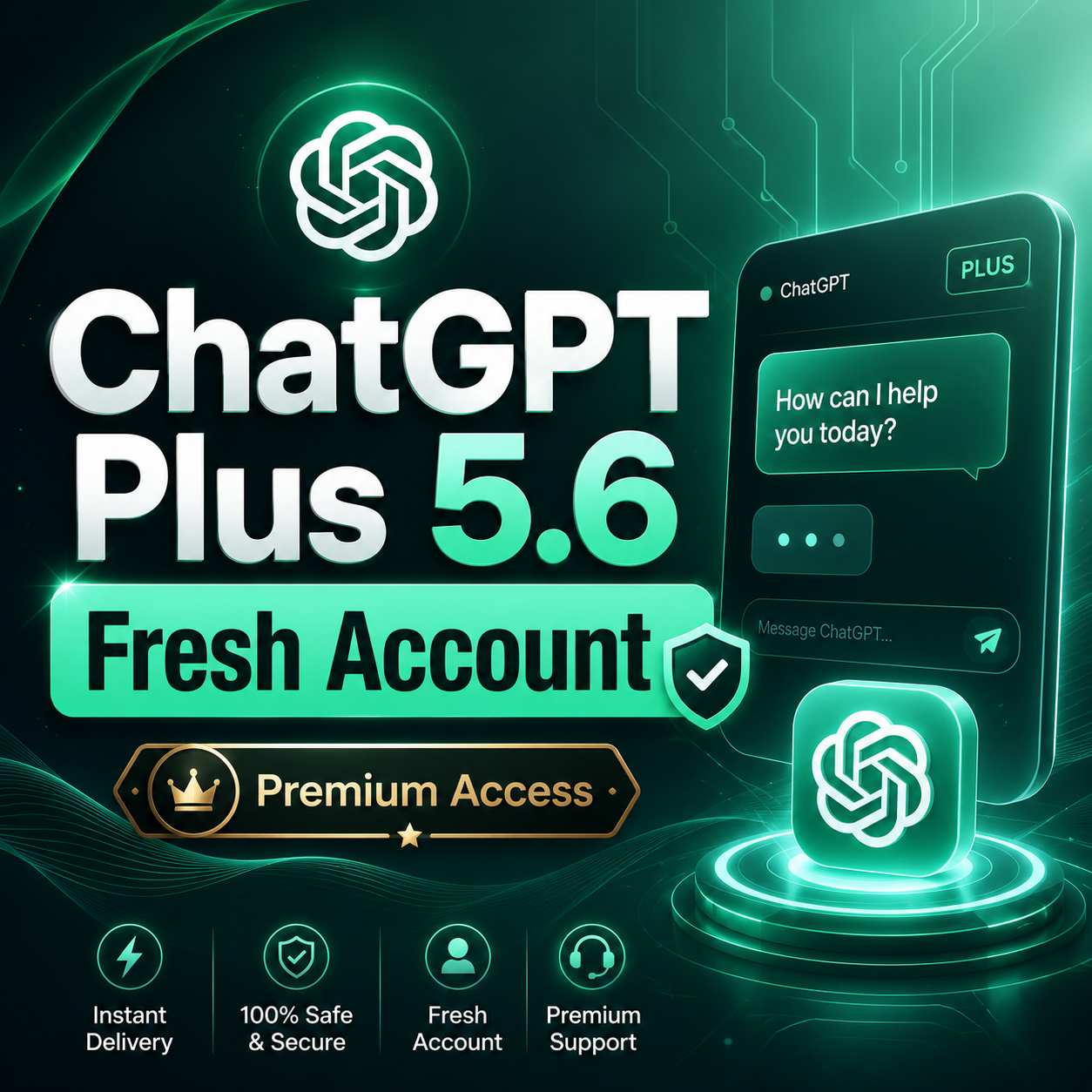 Chatgpt Plus Fresh Dedicated Account Media Tools
