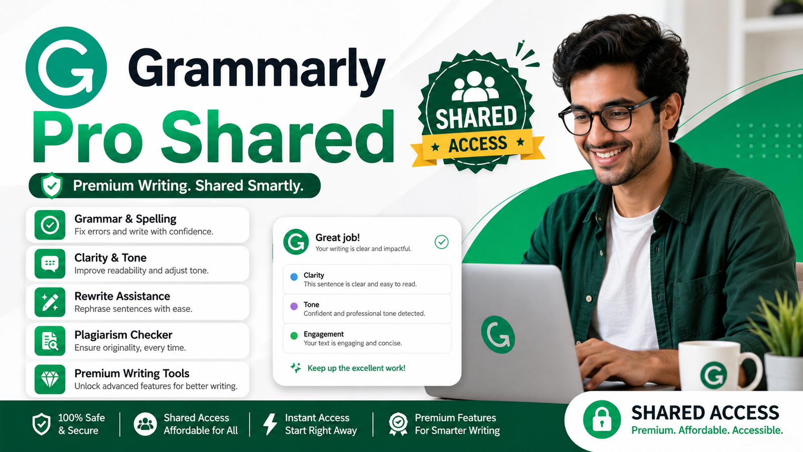 Grammarly Pro Shared Digital Tools